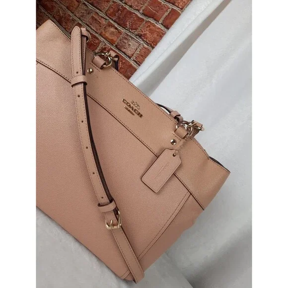 Coach Nude Leather  Brooke Carryall Shoulder Bag - Picture 5 of 9